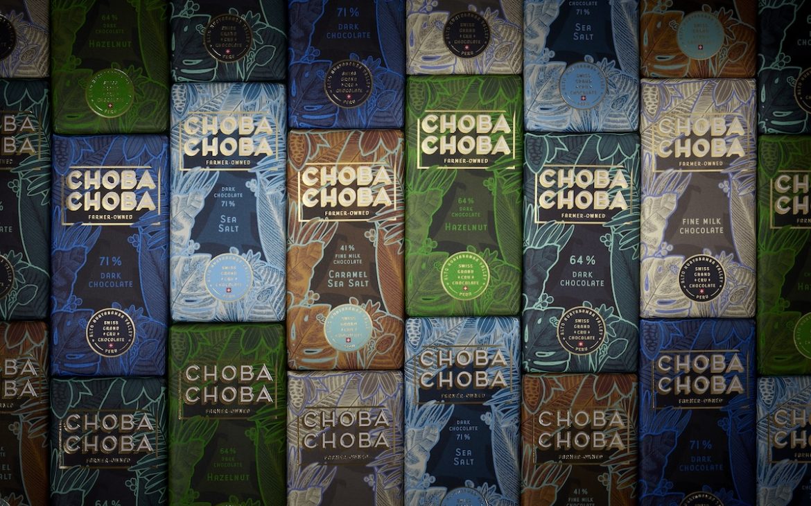 The Choba Choba range: organic chocolate bars