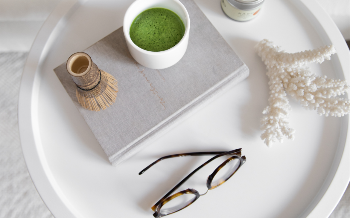 Organic matcha and green tea
