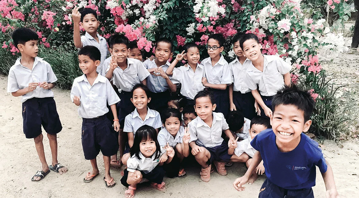 Tartine et Chocolat supports children in need in Cambodia.