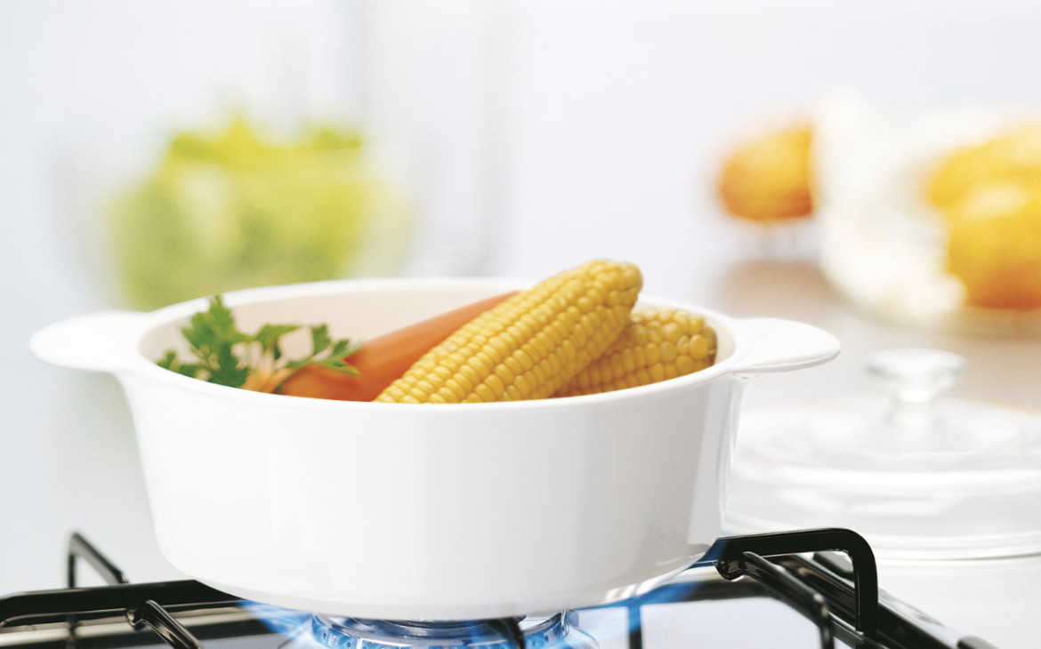 Non-toxic all-ceramic cookware by CorningWare, at Pure Nature