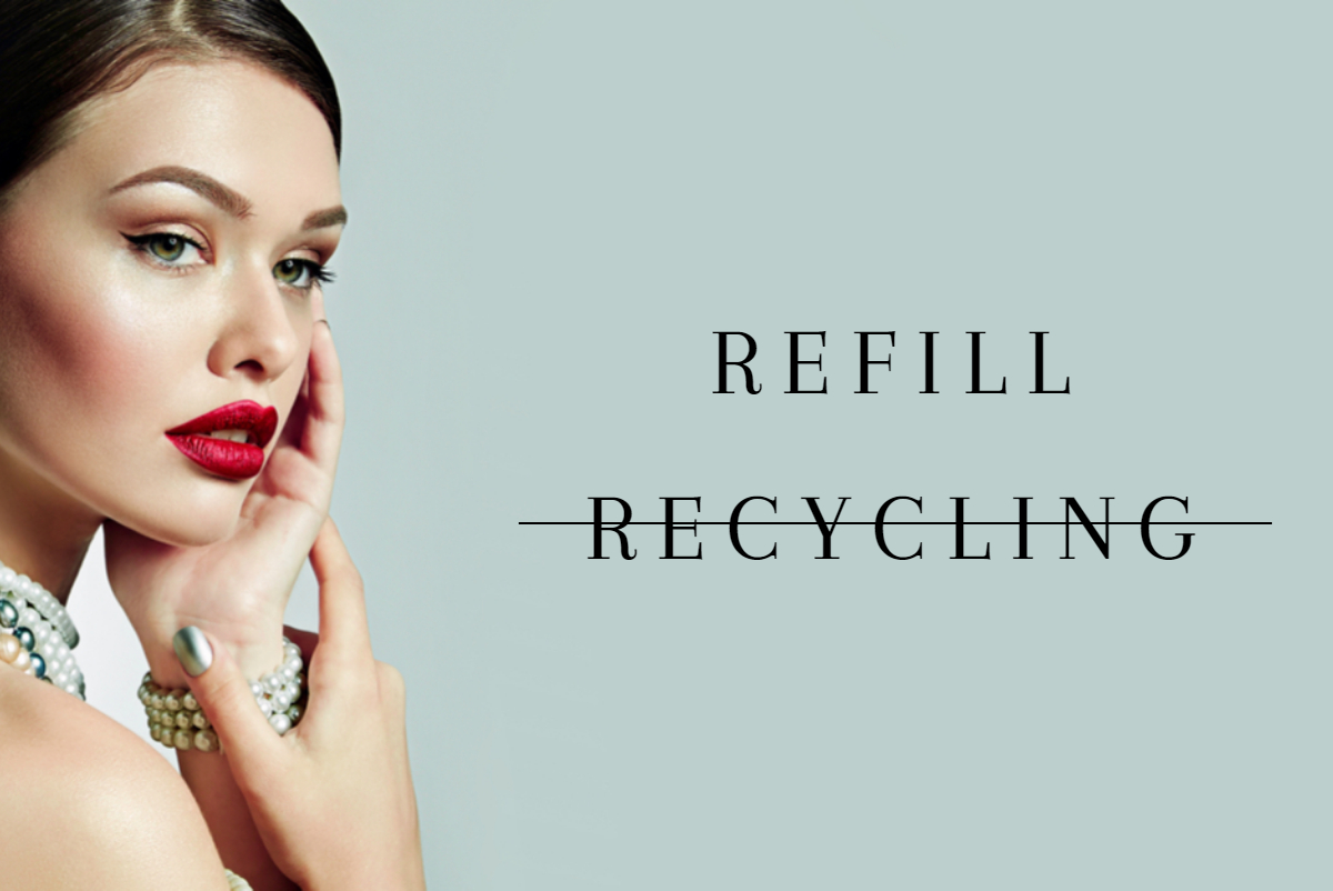 Cutting plastic waste with refillable beauty products