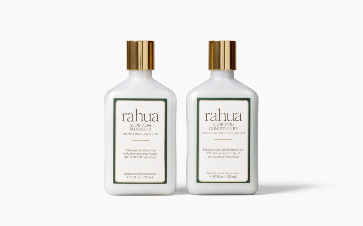 The 275 ml Aloe Vera Shampoo is €38, the 275 ml conditioner €40.