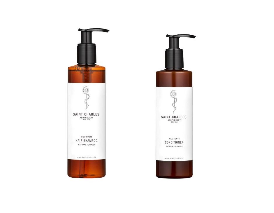 Wild Roots shampoo €18.80 and conditioner €19.80 by Saint Charles