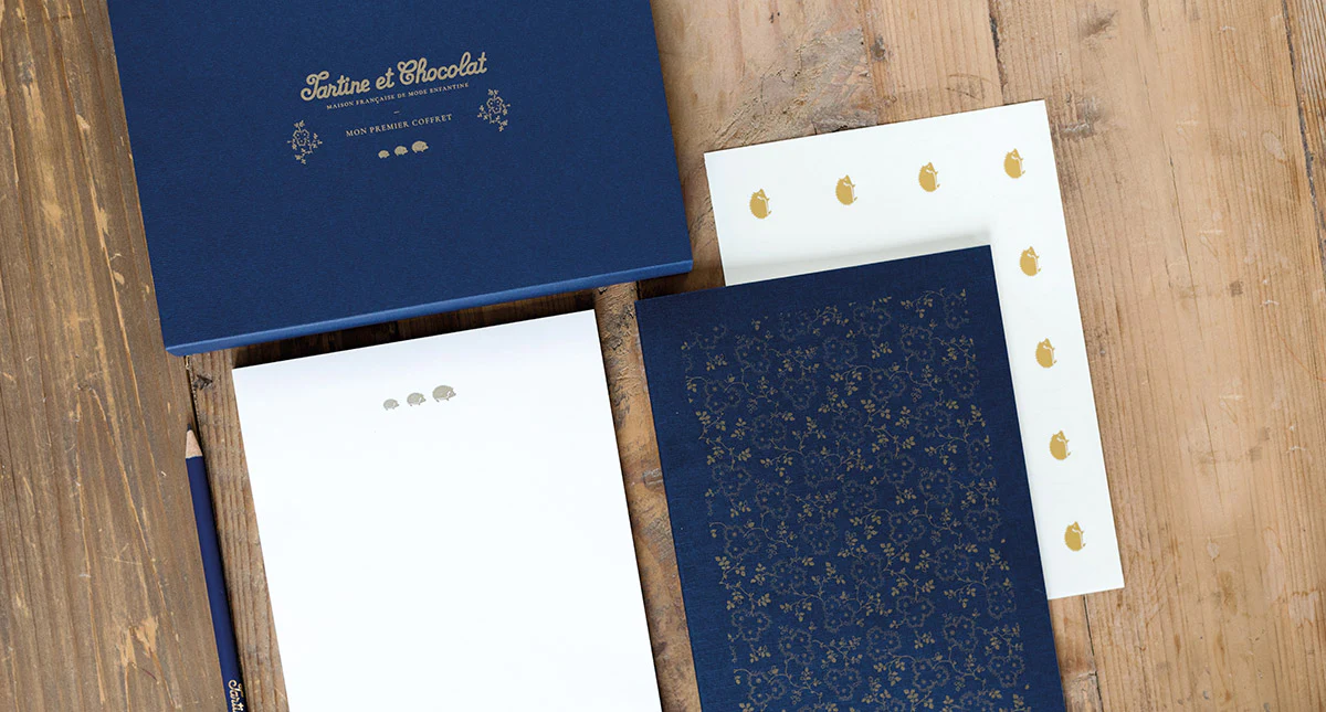 Tartine et Chocolat stationery set