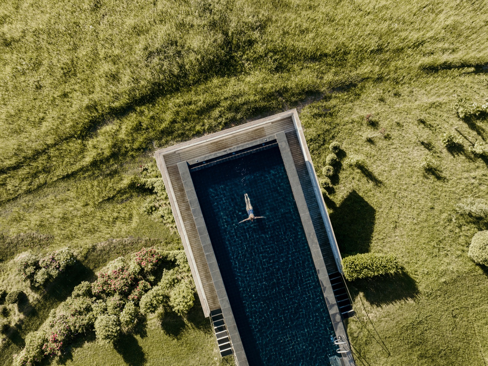 Outdoor infinity pool